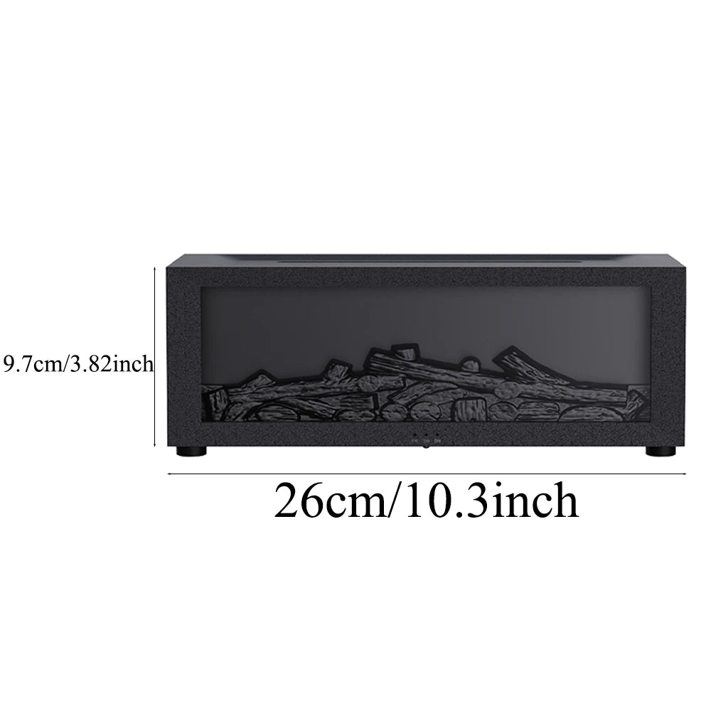 Fireplace Diffuser, Fireplace Diffusers for Essential Oils, Mini Flame Wireless Aromatherapy Fireplace Humidifier Aroma Oil Diff