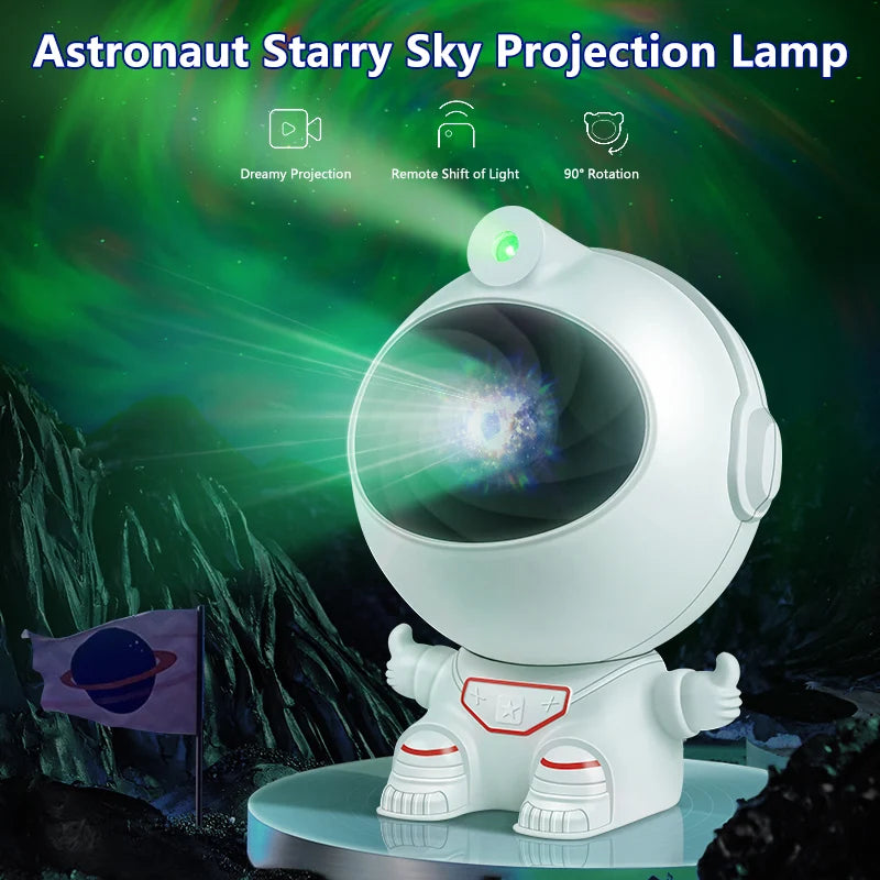 Astronaut Galaxy Starry Projector Night Light Star Projector Night Lamp with Timer and Remote For Bedroom Decorative Kids Gift
