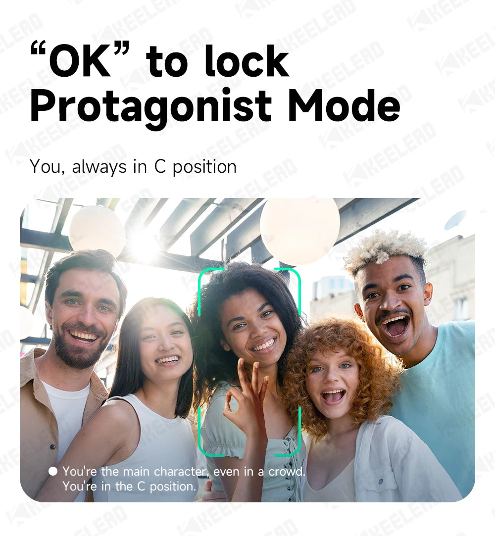 C17 Selfie Stick Tripod Phones Stand for Cell phone AI Tracking 360°Auto-Rotation Shoot with Remote Control, Optional Fill Light