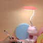 Creative Cute Cat Flexible Led Study Desk Lamp with Phone Holder Bedside Color Adjust Table Lamp for Kids Student Room