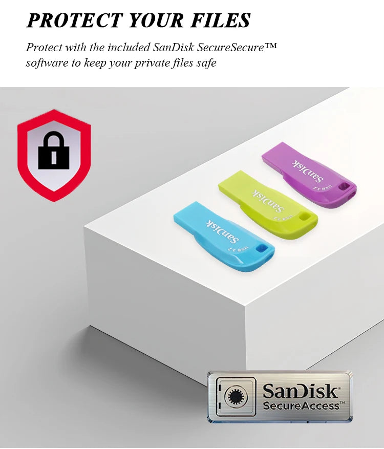 SanDisk USB 3.2 Flash Drive 128GB 64GB 32GB Up to 100Mb/s Pen Drive Original storage Memory Stick for Computer U disk pendrive