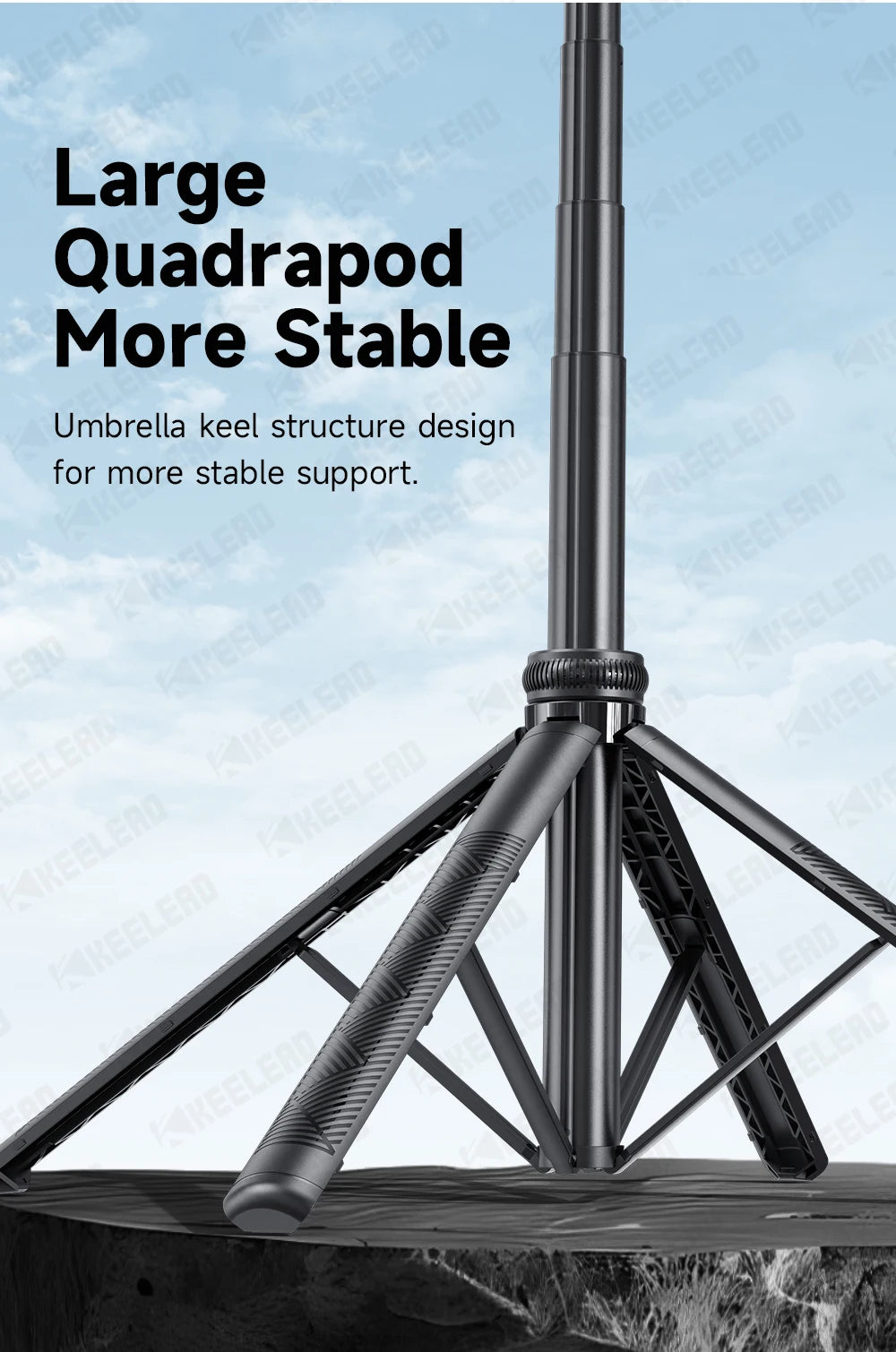 C17 Selfie Stick Tripod Phones Stand for Cell phone AI Tracking 360°Auto-Rotation Shoot with Remote Control, Optional Fill Light