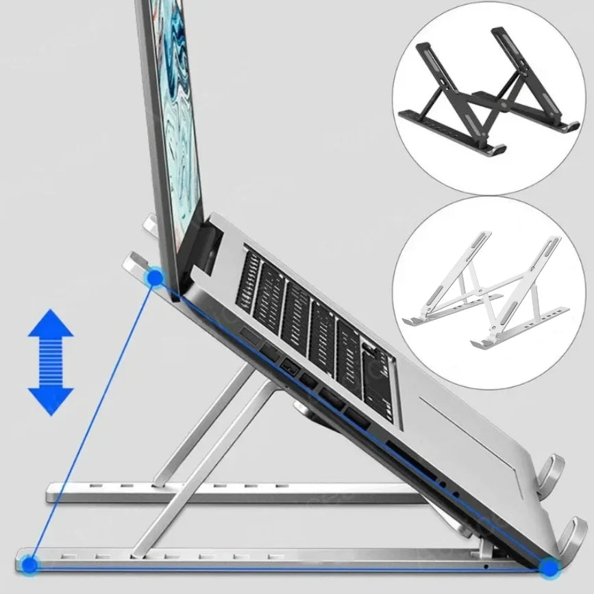 Foldable Laptop Stand Adjustable Portable Notebook Bracket Support Base ABS Holder For Macbook Air Pro Accessories