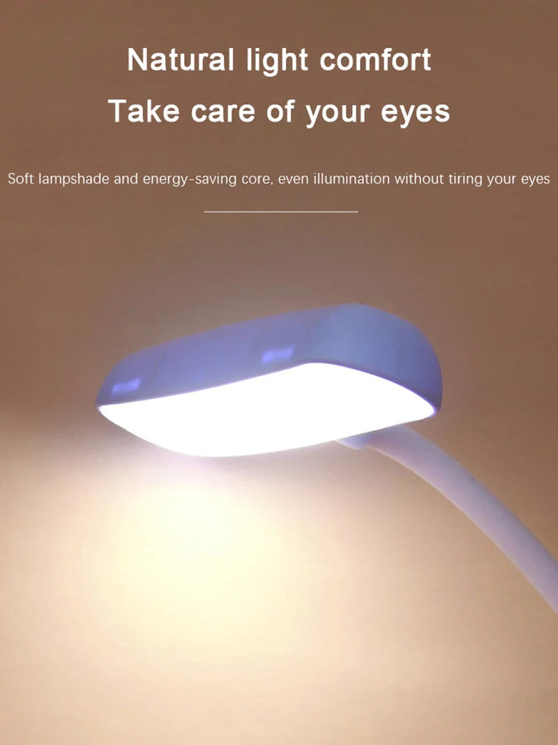 Creative Cute Cat Flexible Led Study Desk Lamp with Phone Holder Bedside Color Adjust Table Lamp for Kids Student Room