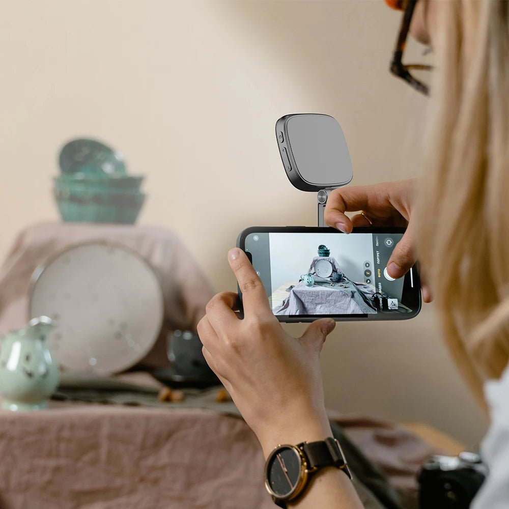 Selfie Fill Light With Magnetic,Attachment For Mobile Phone,Beauty Camera Enhancer,Fill Ring Light with Mirror for Photography