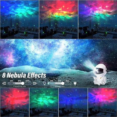 Astronaut Galaxy Starry Projector Night Light Star Projector Night Lamp with Timer and Remote For Bedroom Decorative Kids Gift