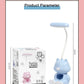 Creative Cute Cat Flexible Led Study Desk Lamp with Phone Holder Bedside Color Adjust Table Lamp for Kids Student Room