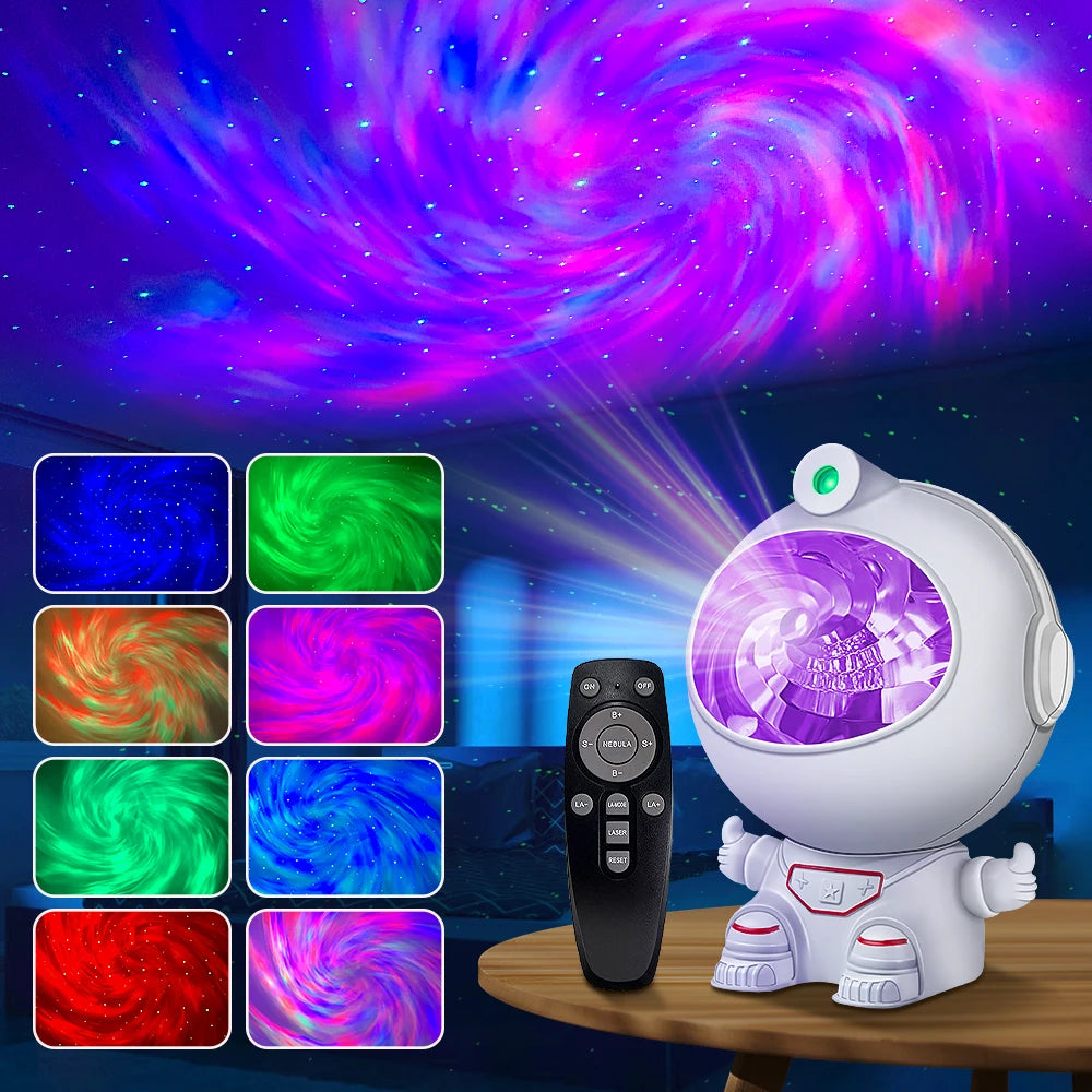 Astronaut Galaxy Starry Projector Night Light Star Projector Night Lamp with Timer and Remote For Bedroom Decorative Kids Gift